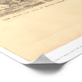 Sonora, CA. Panoramakarte 1854 (1647A) - restaurie Poster (Ecke)