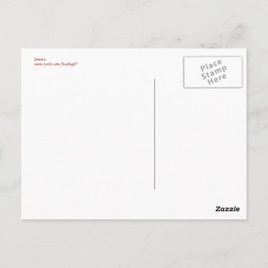Sonora Postkarte (Rückseite)