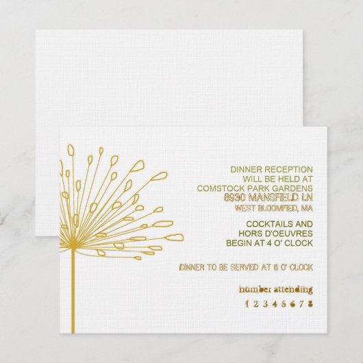 Sonora RSVP Karte (Vorne/Hinten)