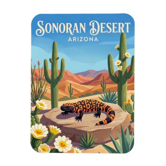 Sonora-Wüste USA Magnet (Vertikal)