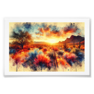 Sonora-Wüsten-Sonnenaufgang, Fotodruck