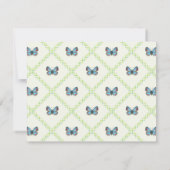 Sonoran Blue Butterfly Flat Note Card Mitteilungskarte (Rückseite)