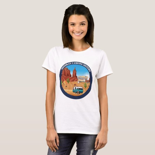 Sonoran Camping Sisters Front T-Shirt (Vorne ganz)
