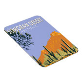 Sonoran Desert Arizona Vintage Kunst Magnet (Rechte Seite)