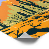 Sonoran Desert Arizona Vintage Kunst Poster (Ecke)