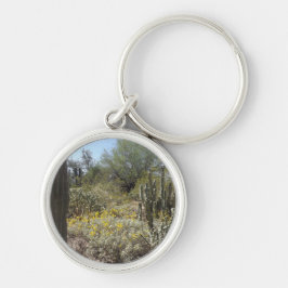 Sonoran Desert Round Keychain Schlüsselanhänger