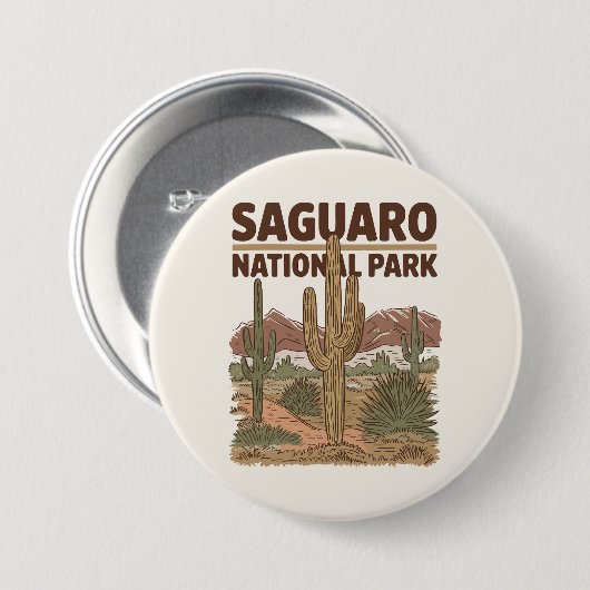 Sonoran Desert Saguaro Nationalpark Button (Vorne & Hinten)