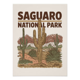 Sonoran Desert Saguaro Nationalpark Poster