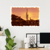 Sonoran Sunset Print Poster (Heimbüro)