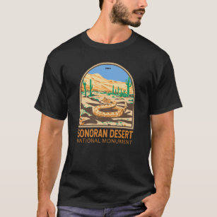 Sonoran Wüste National Monument Rattlesnake Retro T-Shirt