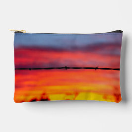 Sonoran-Wüsten-Sonnenuntergangs-Stacheldraht-Foto Zubehörtasche