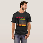 Sonoran Wüstensonnenuntergang Arizona mit T-Shirt (Vorne ganz)