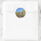 Sonoran-Wüstenszene 03 Runder Aufkleber (Tasche)