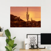 sonorischer Sonnenuntergangsdruck Poster (Heimbüro)