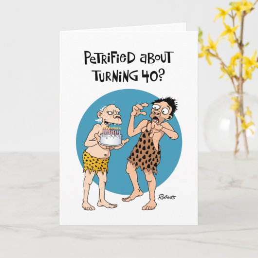 Sons 40. Geburtstag Karte (Gelbe Blume)