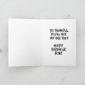 Sons 50. Geburtstagskarte Karte (Innenseite)