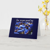 SONS ABSCHLUSS - GLÜCKWÜNSCHE KARTE (Gelbe Blume)