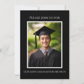 Son's Abschluss Picture Brunch Einladung (Vorderseite)
