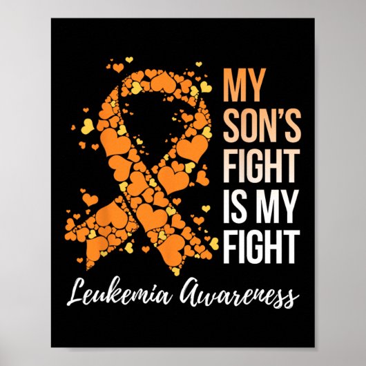 Son's Fight is my Fight Leukemia Awareness Poster (Vorne)