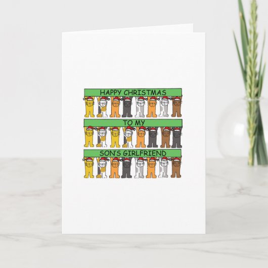 Son's Girlfriend Weihnachten Niedlichen Katzen (Vorderseite)