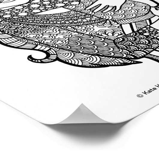 Son's Liebe - Mutter und Sohn Art Print Poster (Ecke)