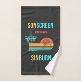 SONscreen verhindert Sinburn Handtuch