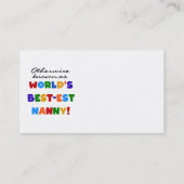 Sonst als beste Gnadengeschenke bezeichnet Visitenkarte (Rückseite)