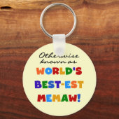 Sonst als das beste Memaw der Welt bekannt Schlüsselanhänger (Vorderseite)