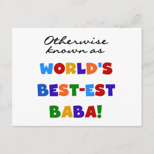 Sonst bekannt als bestes Baba-T - Shirt und Gesche Postkarte