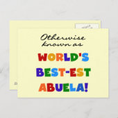 Sonst bekannt als die besten Geschenke der Welt fü Postkarte (Vorne/Hinten)