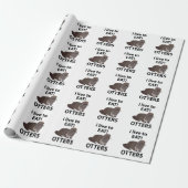 Sonst esse ich gerne lustige Otters Geschenkpapier (Ungerollt)