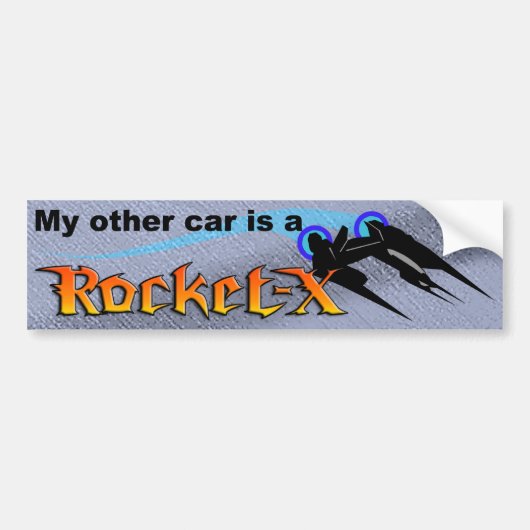 Sonstige Autos Rocket-X (blau) Autoaufkleber (Vorne)