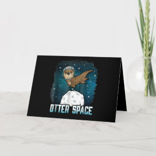 Sonstiger Platz Funny Otter Space Animal Karte