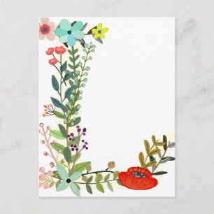 Sonstiges - Blumenbeete: Buchstabe L Postkarte