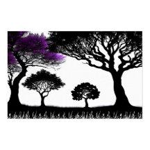 Sonstiges Schwarz/Weiß mit Surreal Lila