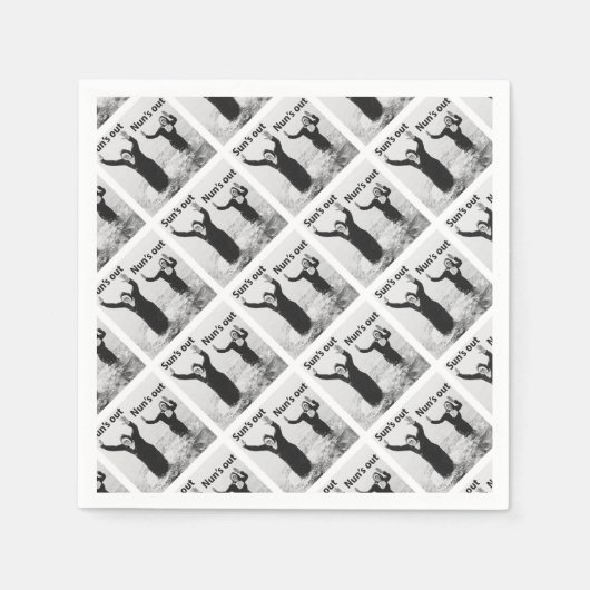 Sonuns aus Nonnen raus Serviette (Vorderseite)