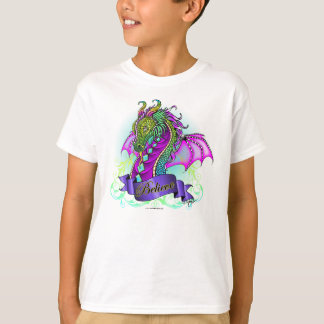 "Sonya" glauben Regenbogen-Drache-Feen-Spitze T-Shirt