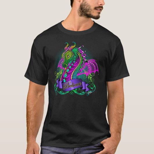Sonya glauben Regenbogen-Drache-Spitze T-Shirt (Vorderseite)