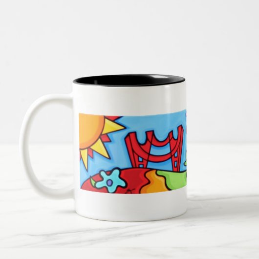 Sonya Paz - Bucht-Bereichs-Wein-Spaß - Tasse (Links)