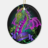 "Sonya" Regenbogen glauben Drache-Kunst-Verzierung Keramikornament (Links)