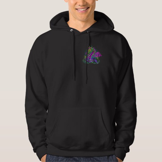 "Sonya" Regenbogen glauben Drache-KunstHoodie Hoodie (Vorderseite)