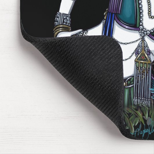 "Sonya" Stammes- Fusions-Bauchtänzerin-Blume Mousepad (Ecke)