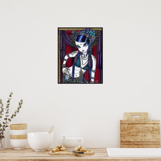 "Sonya" Tribal Fusion Belly Dancer Poster (Küche)