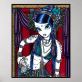 "Sonya" Tribal Fusion Belly Dancer Poster (Vorne)