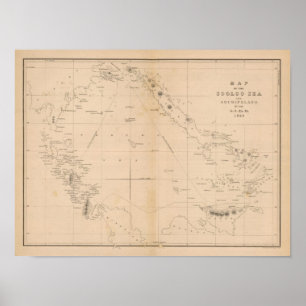 Sooloo Meer, Archipel, Philippinen Poster