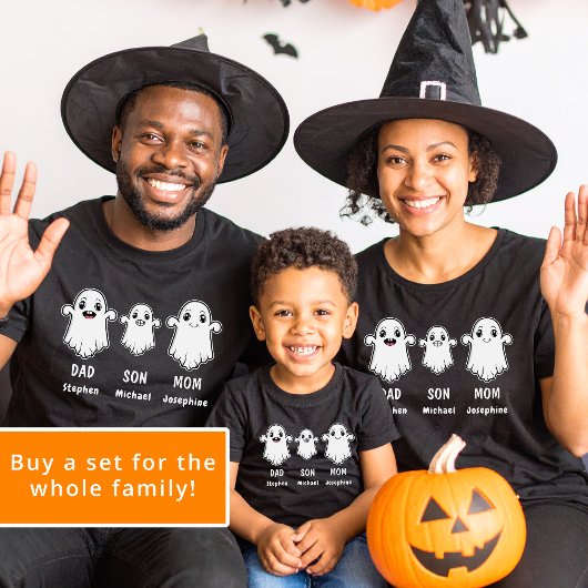 SOON Mama and Vater 3 Person Ghost Family Hallowee Baby T-shirt
