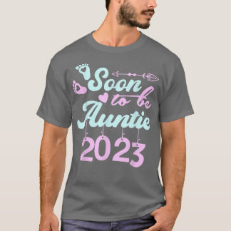 Soon to be Auntie 2023 First Time Mom Pregnancy T-Shirt