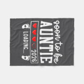 Soon To Be Auntie 2026 Loading Pregnancy Announcem Fleecedecke (Vorderseite (Horizontal))