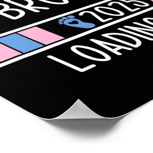 Soon To Be Big Brother 2025 Loading Pregnancy Anno Poster (Ecke)