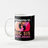 Soon To Be Big Sister 2026 Funny Promoted To Big S Kaffeetasse (Links)